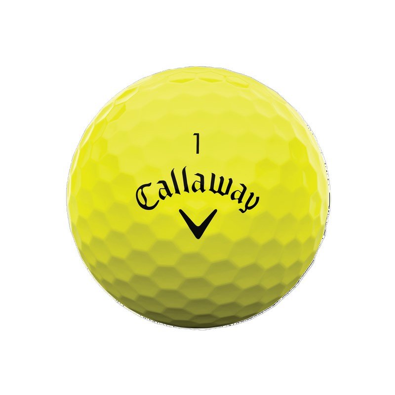 Callaway Warbird Distance+ golfballen, geel