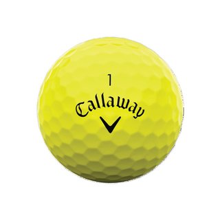 Callaway Warbird Distance+ golfballen, geel