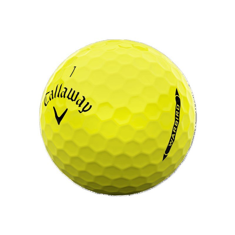 Callaway Warbird Distance+ golfballen, geel