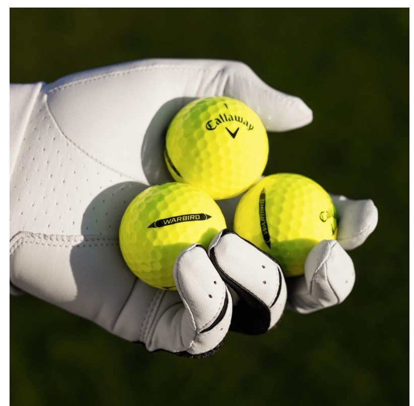 Callaway Warbird Distance+ golfballen, geel