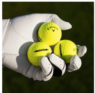 Callaway Warbird Distance+ golfballen, geel
