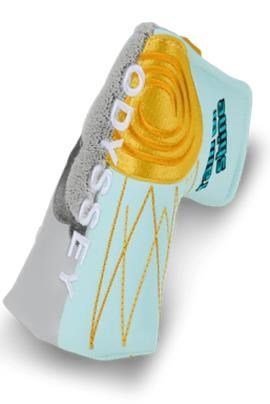 Callaway Rain Or Shine Blade Putter headcover, wit/blauw