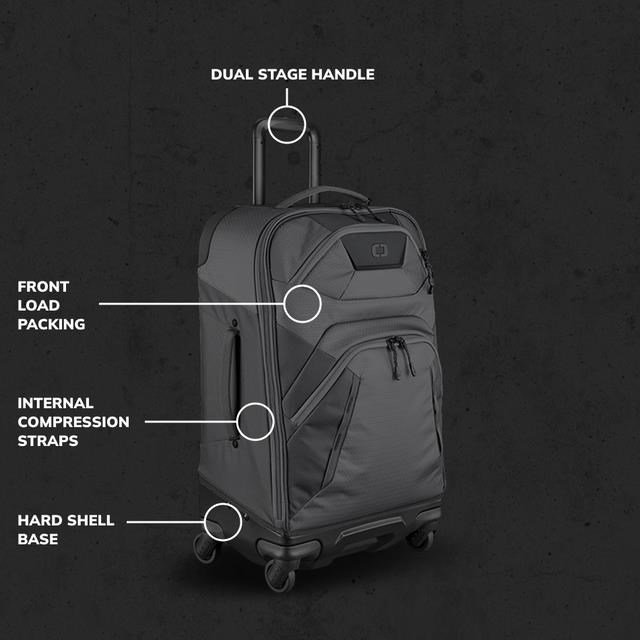 Ogio Renegade 26" 4-Wheel Travel Bag 52L titanium reistas bag
