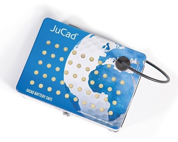 JuCad Battery safe accessoire, blauw/wit