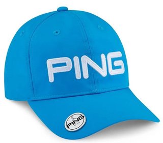 PING Ball Maker heren pet, process blauw