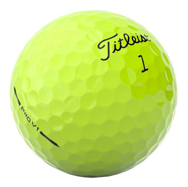 Titleist Pro V1 golfballen 2025 (12 stuks), geel