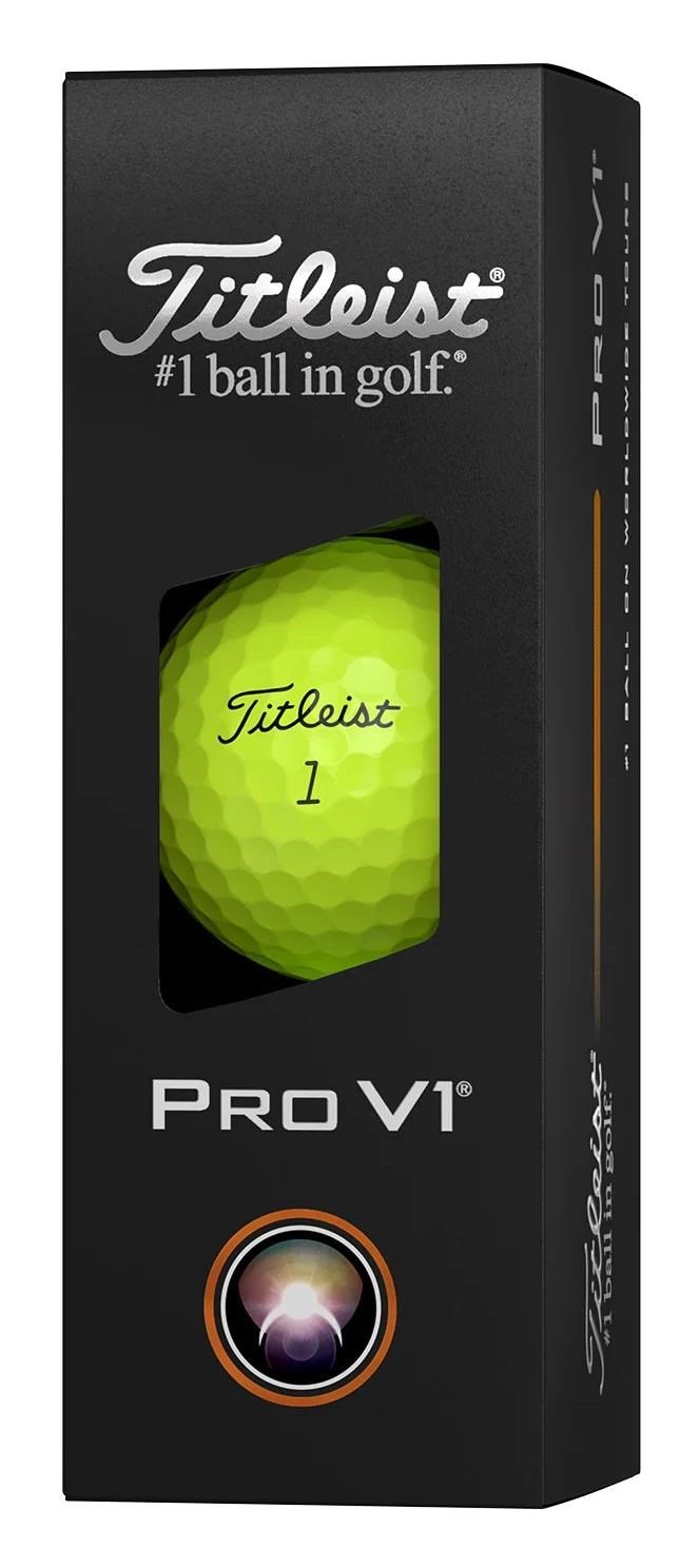 Titleist Pro V1 golfballen 2025 (12 stuks), geel