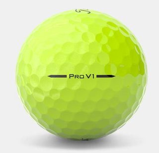 Titleist Pro V1 golfballen 2025 (12 stuks), geel