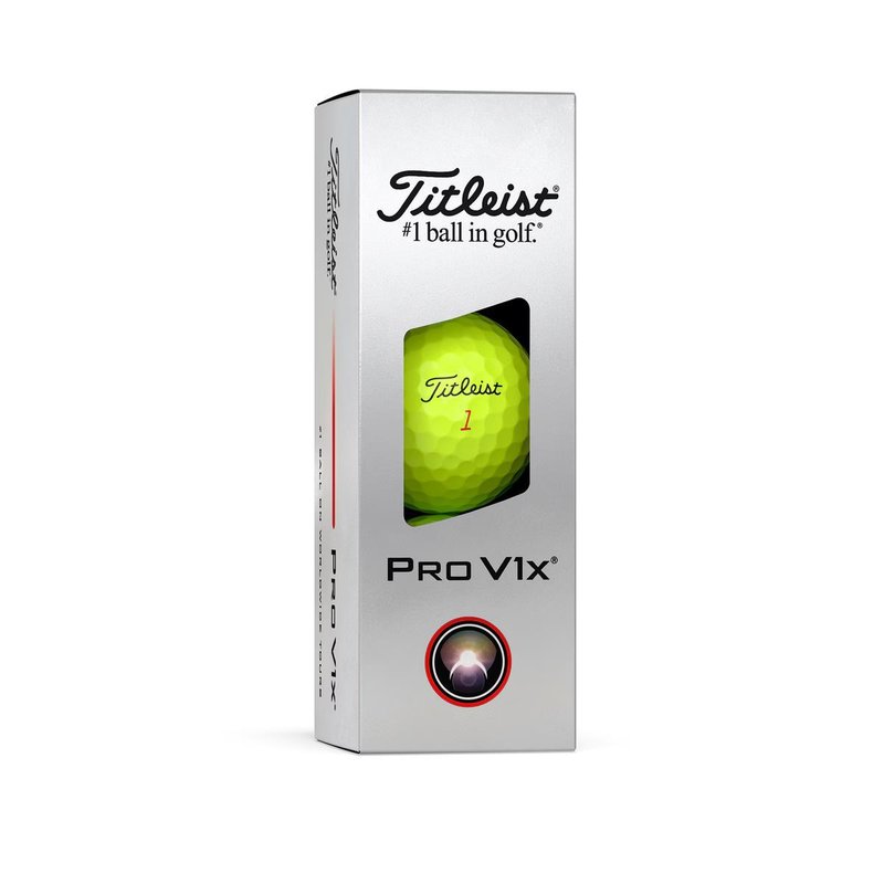Titleist Pro V1x 2025 golfballen, geel