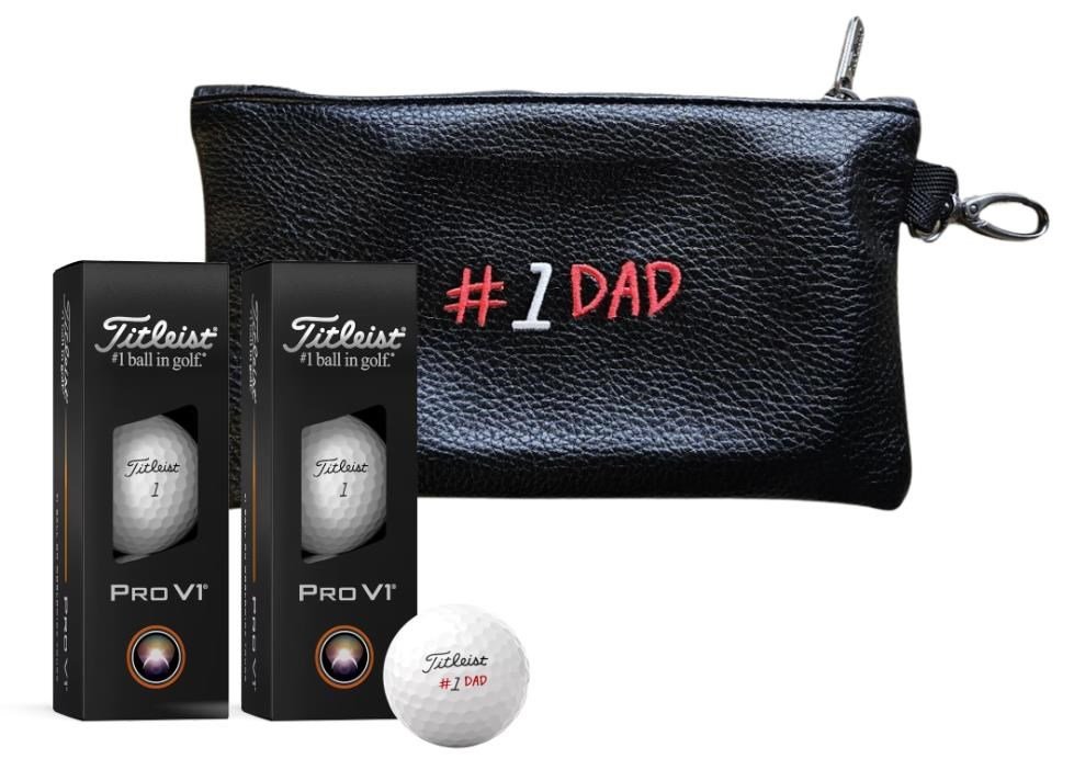 Titleist Pro V1 2025 golfballen, Vaderdag incl. pouch