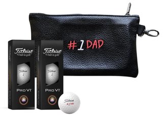 Titleist Pro V1 2025 golfballen, Vaderdag incl. pouch