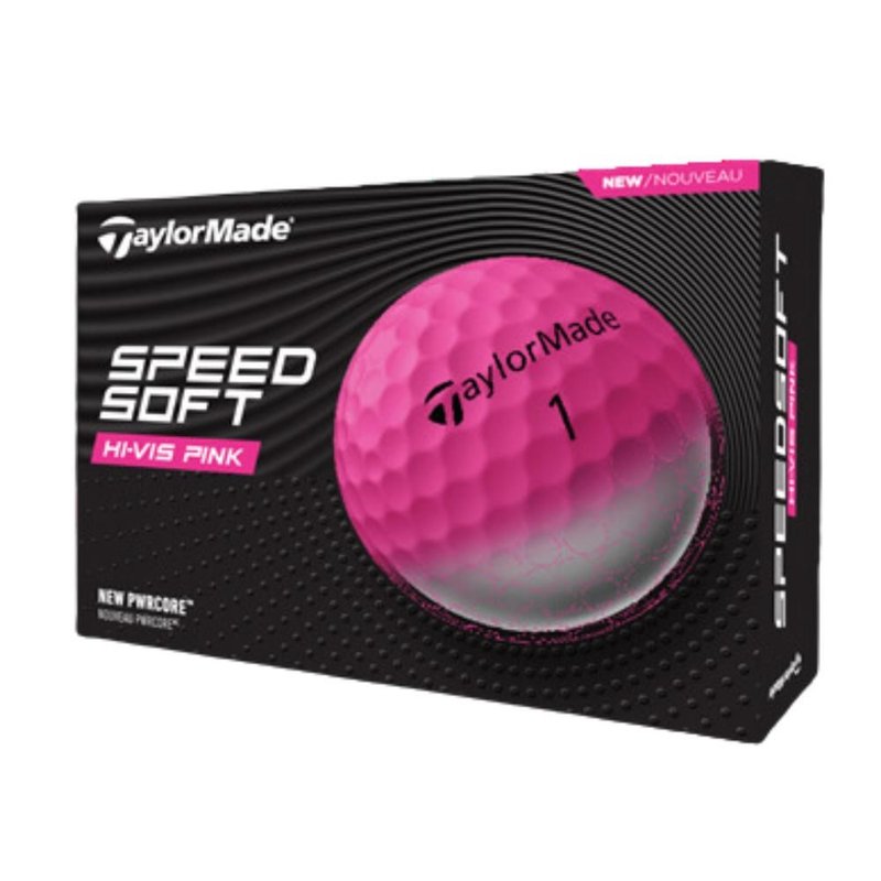 TaylorMade SpeedSoft golfballen, roze