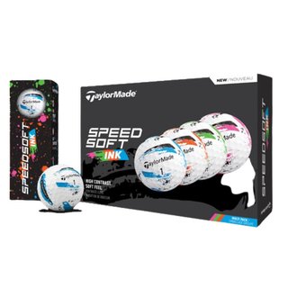 TaylorMade SpeedSoft Ink golfballen (12 ballen), multi