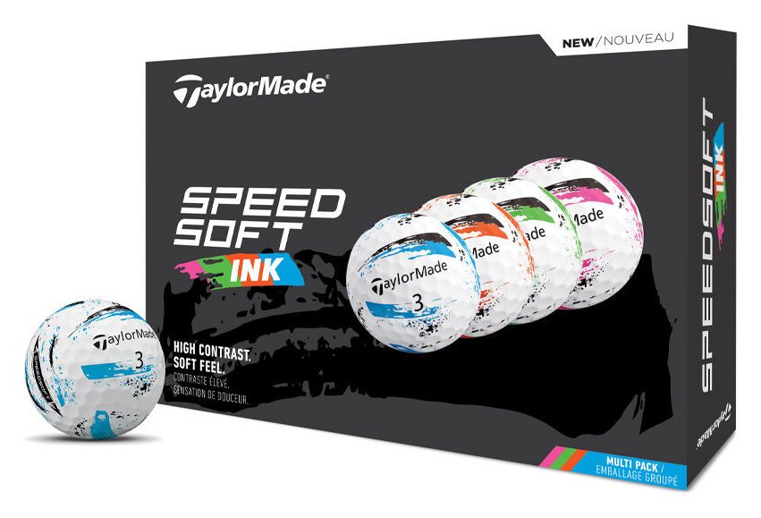 TaylorMade SpeedSoft Ink golfballen (12 ballen), multi
