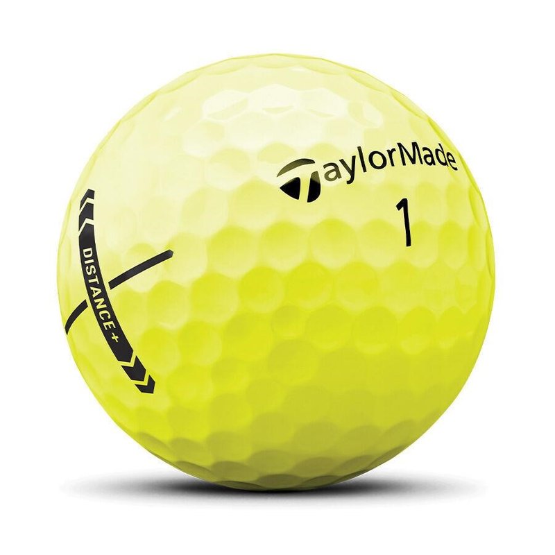 TaylorMade Distance+ golfballen, geel