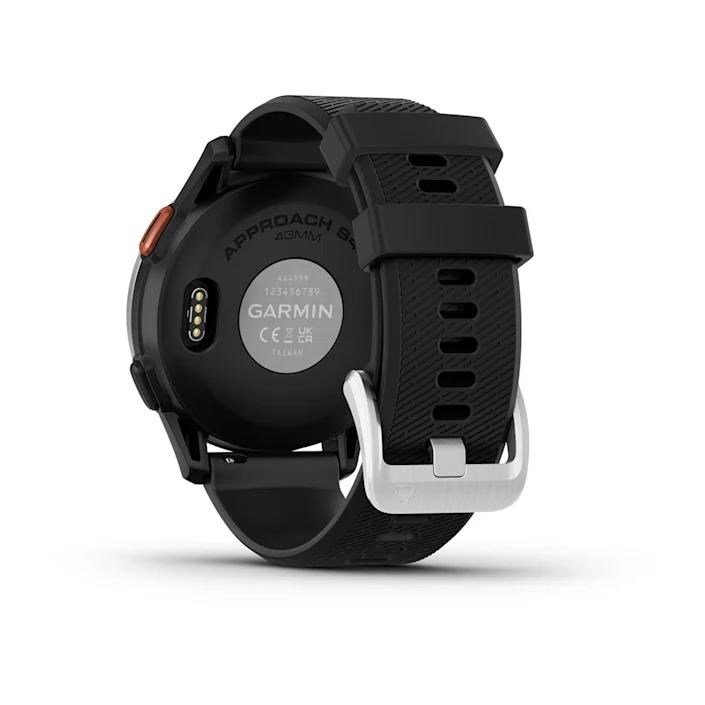 Garmin Approach S44 GPS-horloge, zwart/zilver aluminium