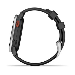 Garmin Approach S44 GPS-horloge, zwart/zilver aluminium