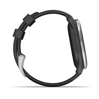 Garmin Approach S44 GPS-horloge, zwart/zilver aluminium