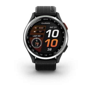 Garmin Approach S44 GPS-horloge, zwart/zilver aluminium