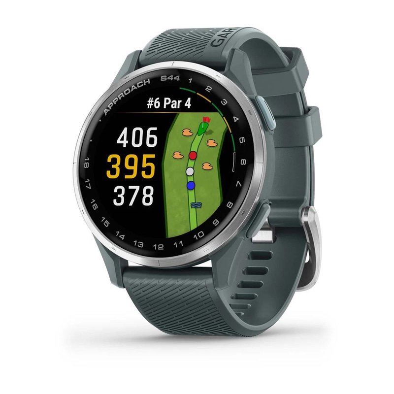 Garmin Approach S44 GPS-horloge, twilight/zilver aluminium