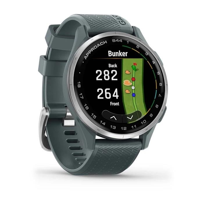 Garmin Approach S44 GPS-horloge, twilight/zilver aluminium