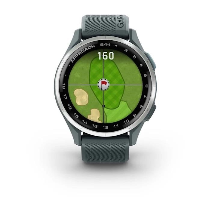 Garmin Approach S44 GPS-horloge, twilight/zilver aluminium