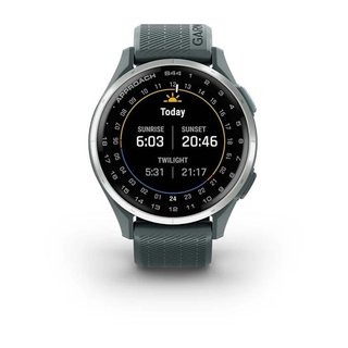 Garmin Approach S44 GPS-horloge, twilight/zilver aluminium