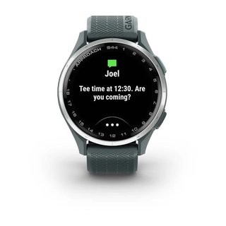 Garmin Approach S44 GPS-horloge, twilight/zilver aluminium
