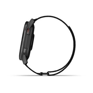 Garmin Approach S50 GPS-horloge, zwart nylon/zilver aluminium