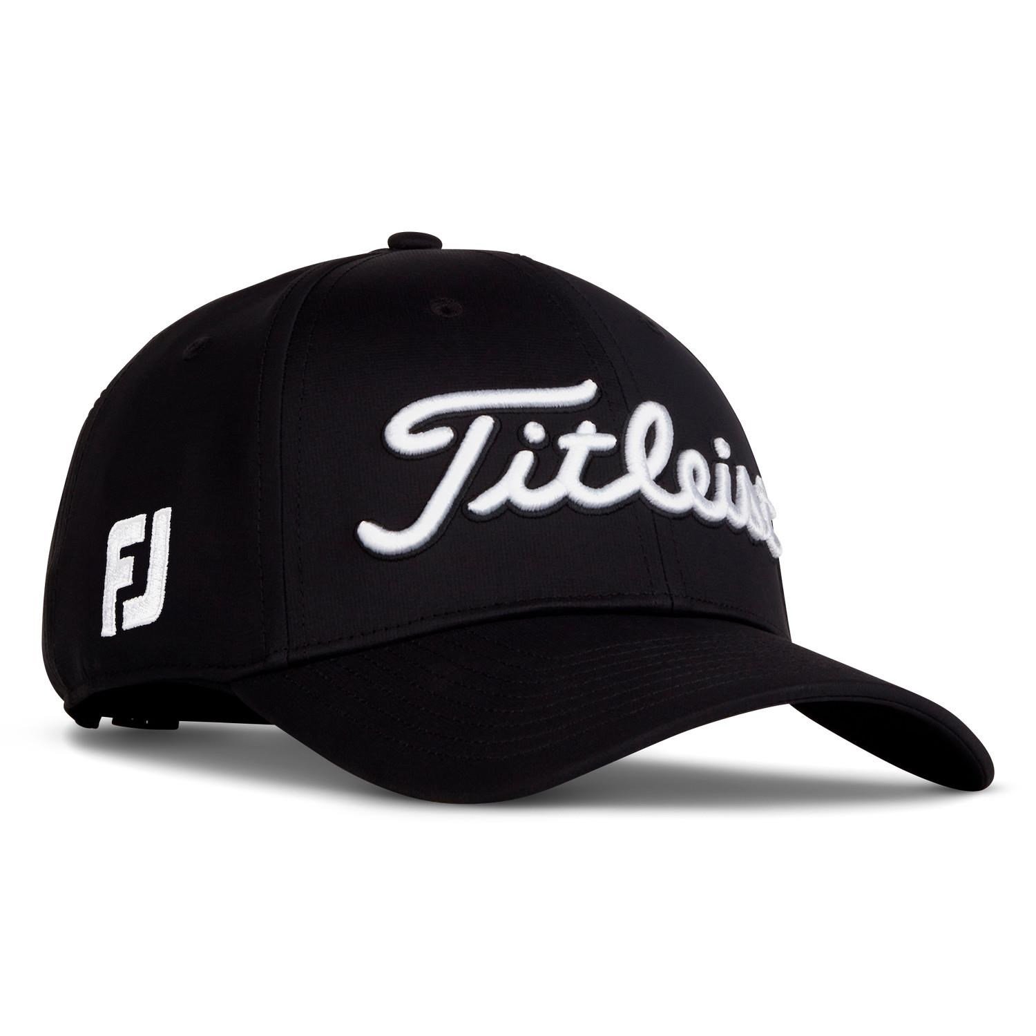Titleist Tour Performance heren pet, zwart/wit