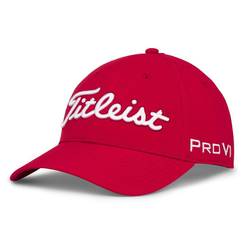 Titleist Tour Performance heren pet, rood/wit