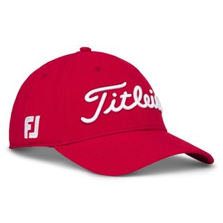 Titleist Tour Performance heren pet, rood/wit