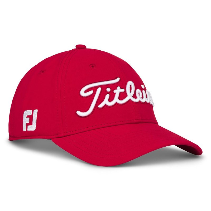 Titleist Tour Performance heren pet, rood/wit