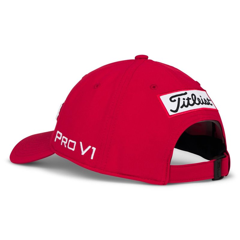 Titleist Tour Performance heren pet, rood/wit