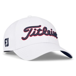 Titleist Tour Performance heren cap, wit/navy/rood