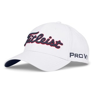 Titleist Tour Performance heren cap, wit/navy/rood