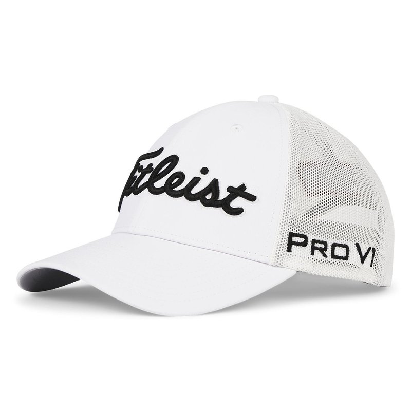 Titleist Tour Mesh heren pet, wit/zwart