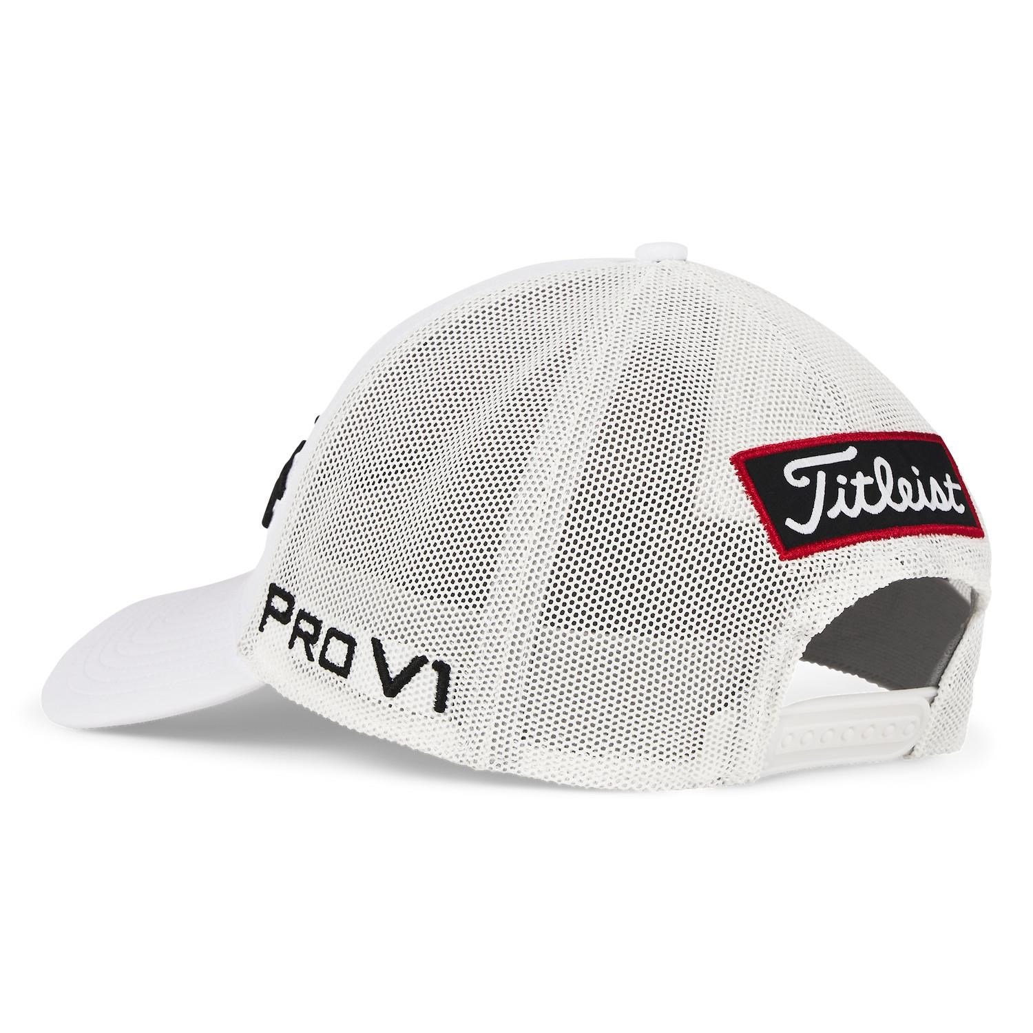 Titleist Tour Mesh heren pet, wit/zwart