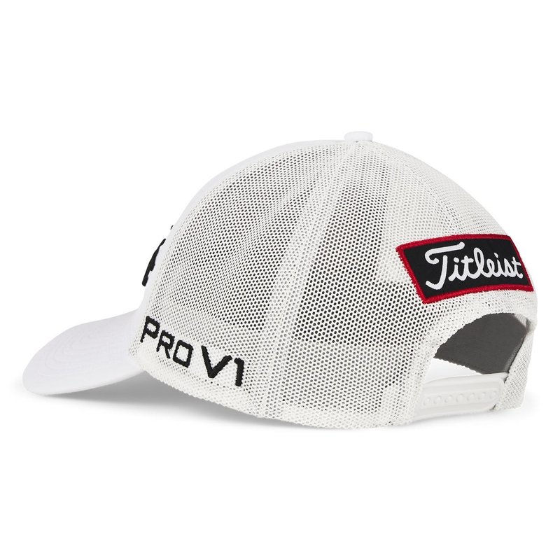 Titleist Tour Mesh heren pet, wit/zwart