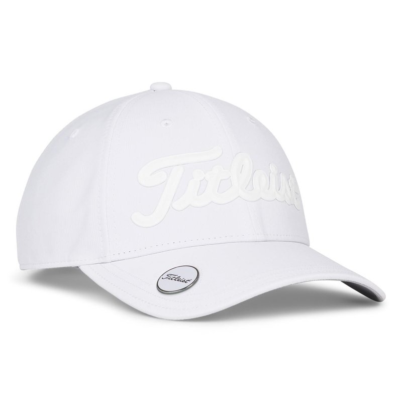 Titleist Players Ball Marker heren pet, wit/wit