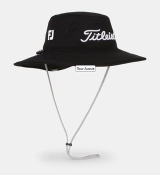 Titleist Tour Aussie heren bucket hat, zwart/wit