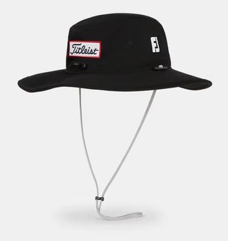 Titleist Tour Aussie heren bucket hat, zwart/wit