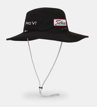 Titleist Tour Aussie heren bucket hat, zwart/wit