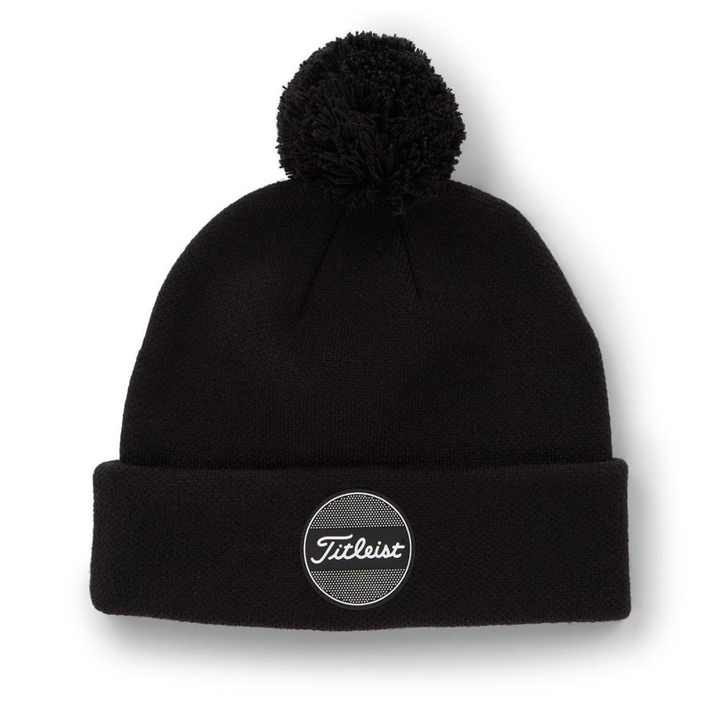 Titleist Boardwalk Pom Pom wintermuts, zwart