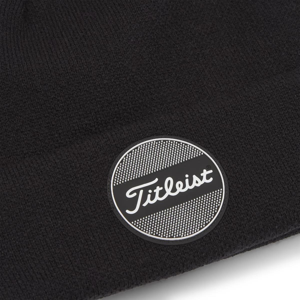 Titleist Boardwalk Pom Pom wintermuts, zwart