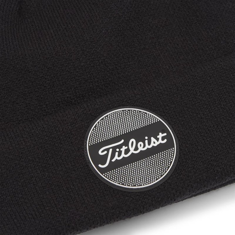 Titleist Boardwalk Pom Pom wintermuts, zwart