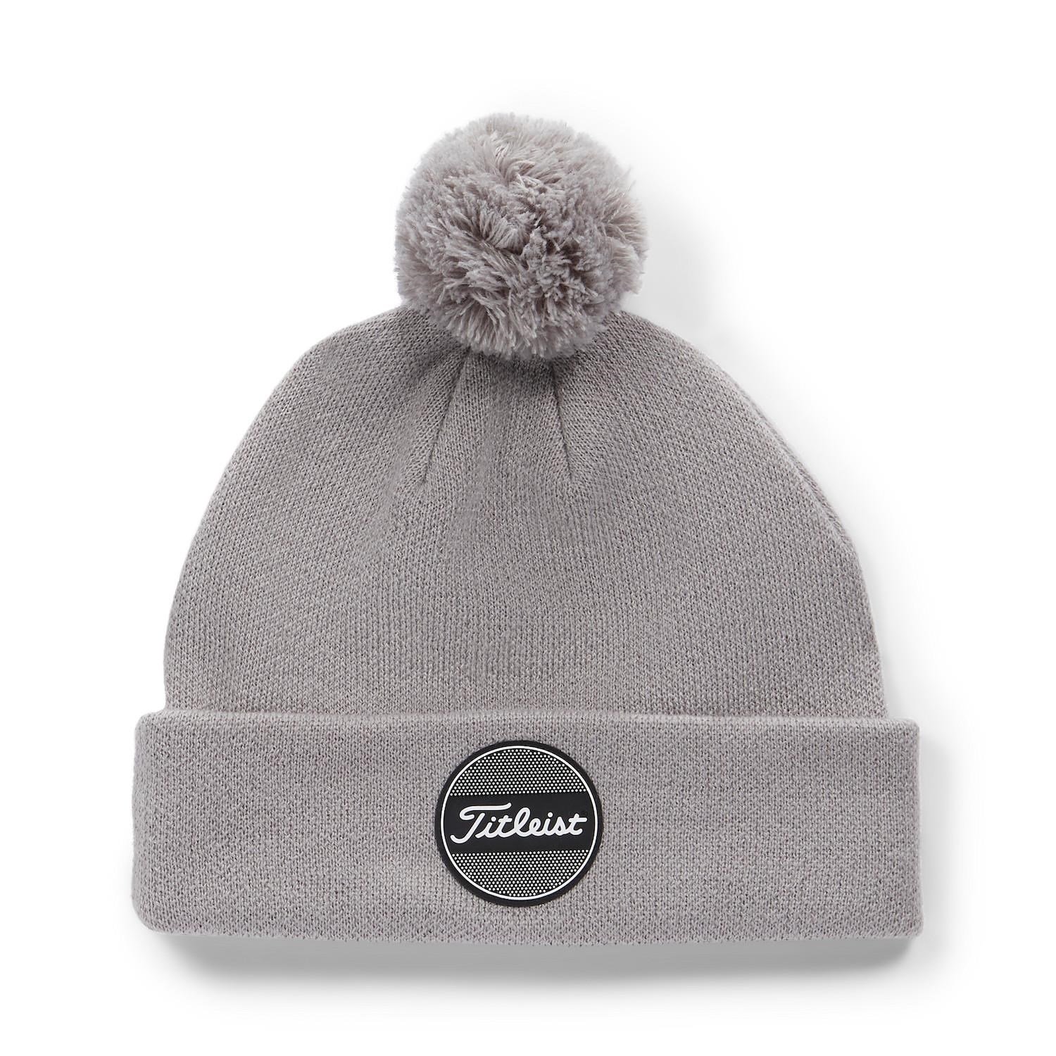 Titleist Boardwalk Pom Pom heren wintermuts, grijs