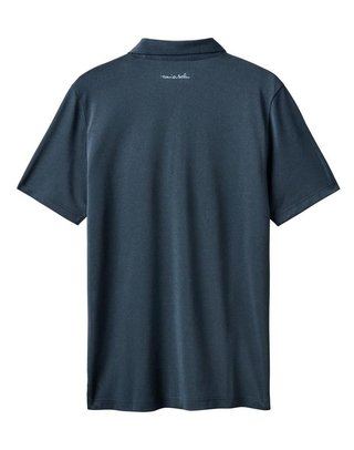 Travis Mathew Good Good Acropolis heren polo, mood indigo/vintage indigo