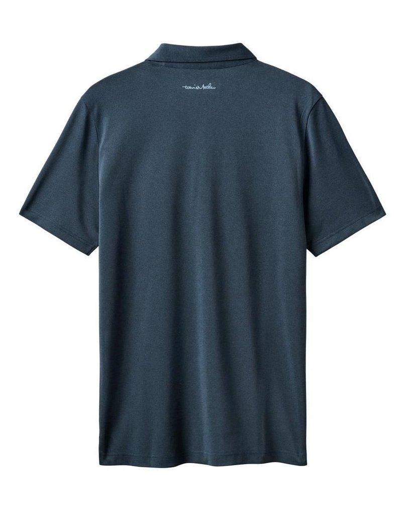 Travis Mathew Good Good Acropolis heren polo, mood indigo/vintage indigo