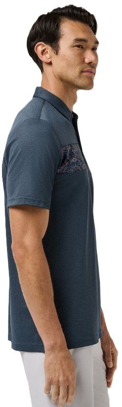 Travis Mathew Good Good Acropolis heren polo, mood indigo/vintage indigo
